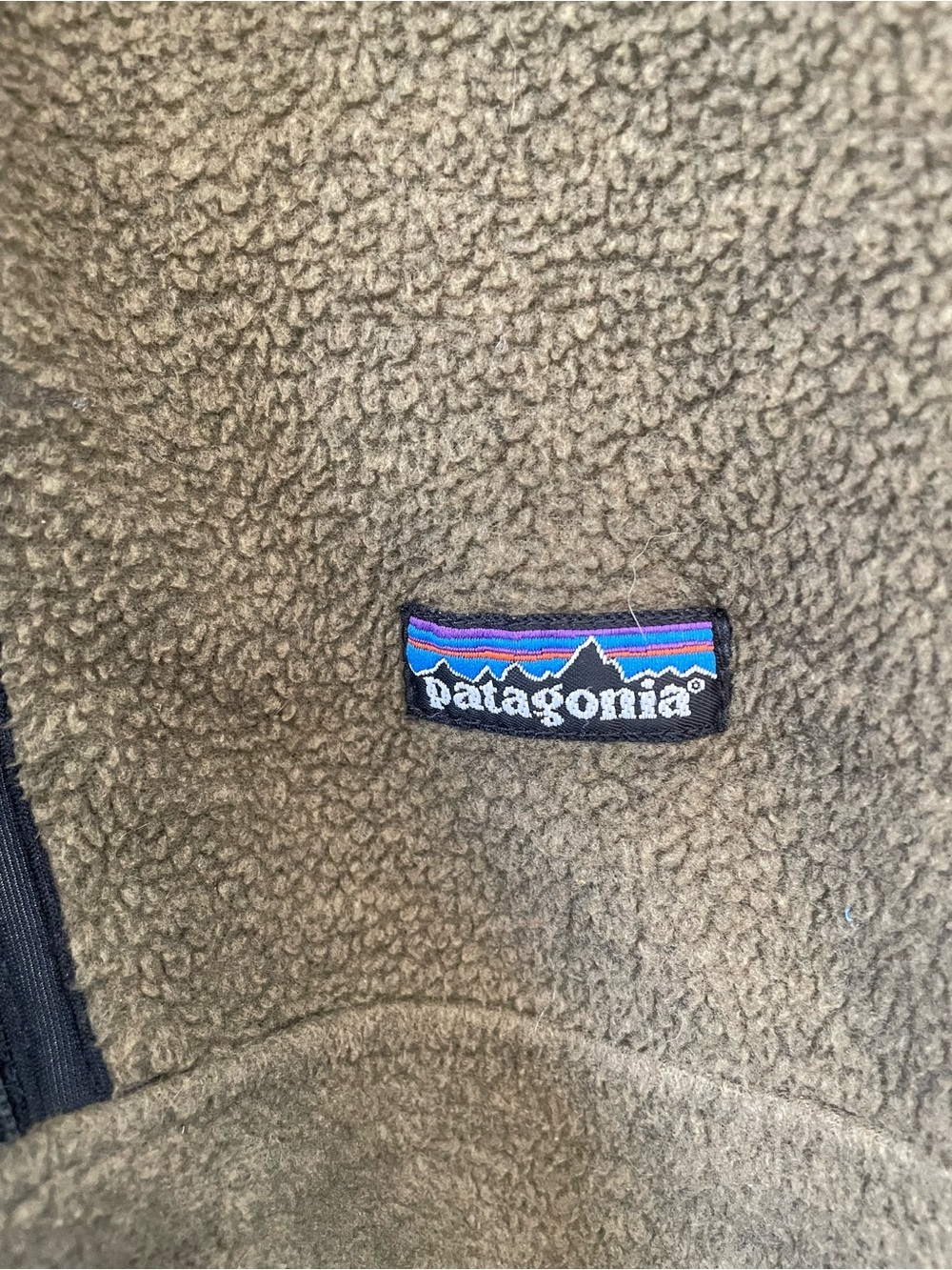 Vintage Patagonia Synchilla half zip fleece, brown/green, men’s medium - Picture 6 of 7